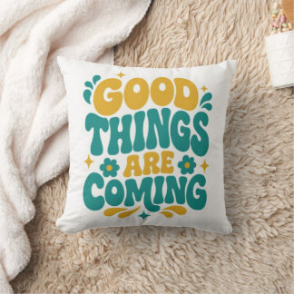Coussin Décoratif Rétro Groovy « De Bonnes Choses