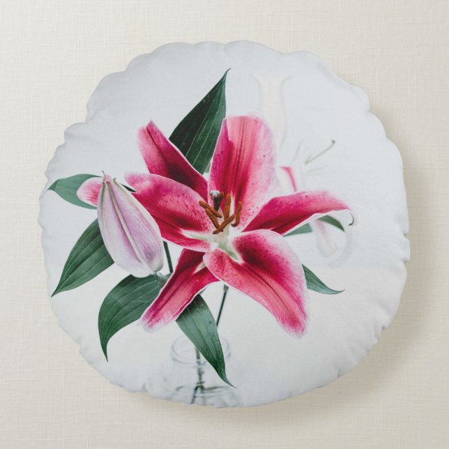 Coussin décoratif rond (40,6 cm) (Devant)