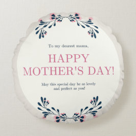 Coussin décoratif rond (40,6 cm)