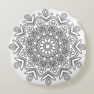 Coussin décoratif rond (40,6 cm)