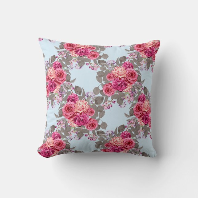 Coussin décoratif rose Spray (Recto)