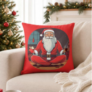 Coussin décoratif Santa Yoga
