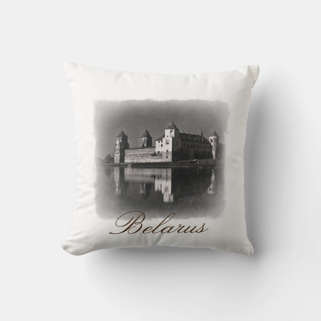 Coussin décoratif sur le thème de l'architecture d (Recto)