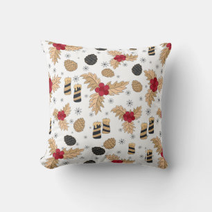 Coussin décoratif Tons d'Automne avec pommes de pi