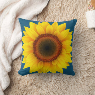 Coussin décoratif tournesol