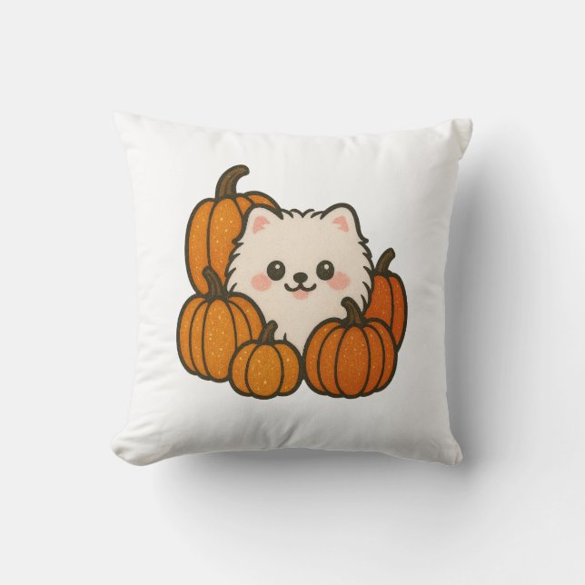 Coussin décoratif - Trésor pompon Pomeranian (Recto)
