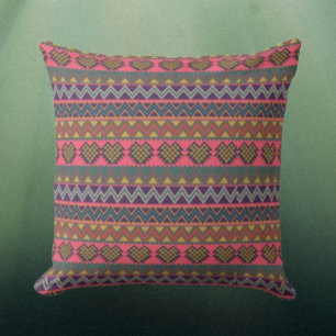Coussin décoratif Tribal Rhythm – Géométrique vibr