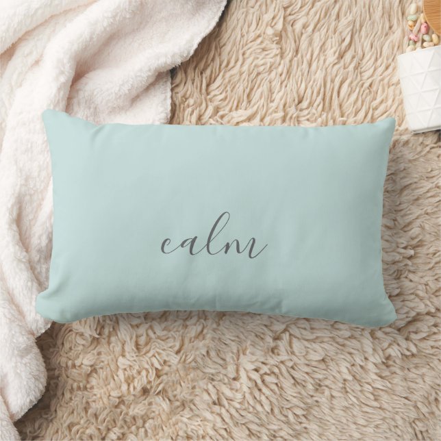 Coussin décoratif vert calme (Couverture)