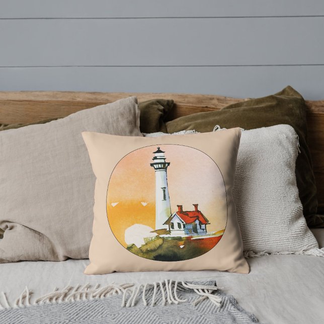 Coussin décoratif Vignette du phare (Créateur téléchargé)