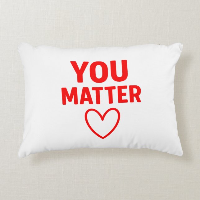 Coussin décoratif « Vous comptez » (Devant)