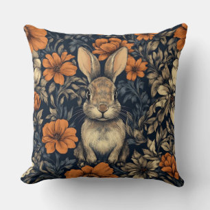 Coussin décoratif William Morris Lapin