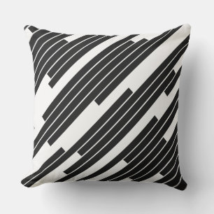 Coussin Décoration à lignes diagonales géométriques modern