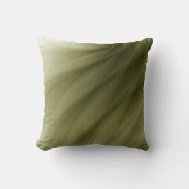 Coussin Décoration de maison artistique abstraite vert oli