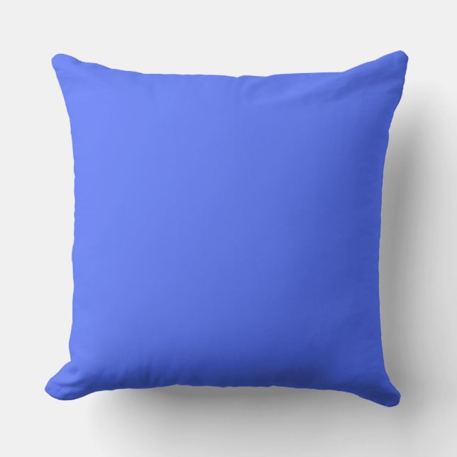 Coussin Décoration de maison bleu et blanc réversible (Recto)