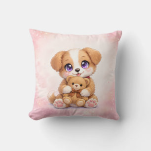 Coussin Décoration de nurserie pour chiots adorable