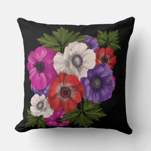 Coussin décoration fleurie (Recto)