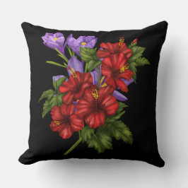 Coussin décoration fleurie