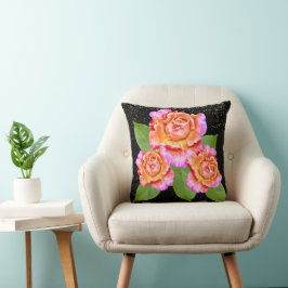 Coussin décoration fleurie