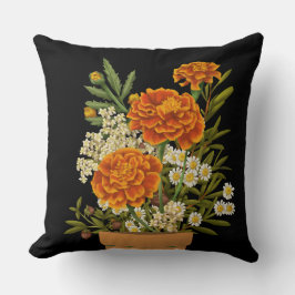 Coussin décoration fleurie