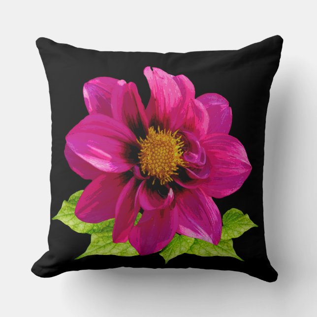 Coussin décoration fleurie (Recto)