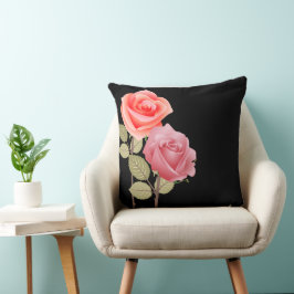 Coussin décoration fleurie