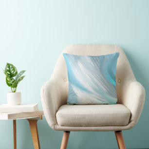 Coussin décoration moderne et moche bleue