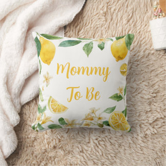 Coussin Décoration souvenir de baby shower Fleur de Citron