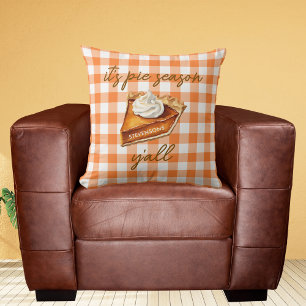 Coussin Décoration Thème Automnal Drôle de Rustique Orange