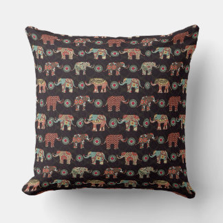 Coussin Decorative Elephant Pattern Pillow Cover