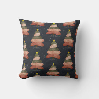 Coussin Decorativo del árbol de Navidad de medianoche