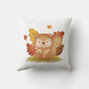 Coussin d'écureuil d'automne