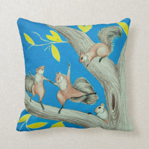 Coussin d'écureuils de danse