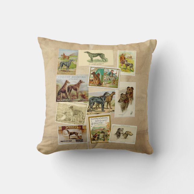 Coussin Deerhound Vintage (Recto)