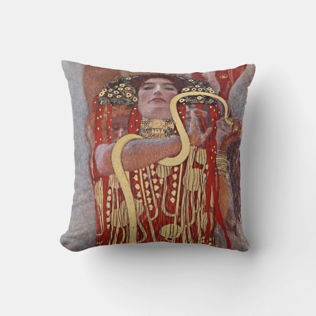 Coussin Déesse de la Santé, Hygiéie (Salus), Gustav Klimt (Recto)