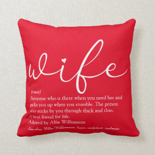 Coussin Définition de femme moderne élégante personnalisée