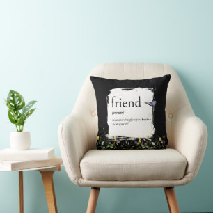 Coussin Définition du dictionnaire pour AMI avec des fleur