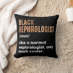Coussin Définition d'un Néphrologue Noir Drôle de Néphrolo