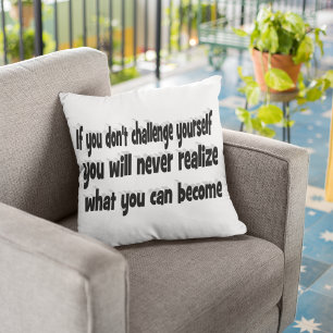 Coussin Défis-toi Devis Motivationnel