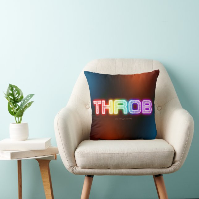 Coussin Dégradé arc-en-ciel vibrant de SlipperyJoe's en le (Chaise)