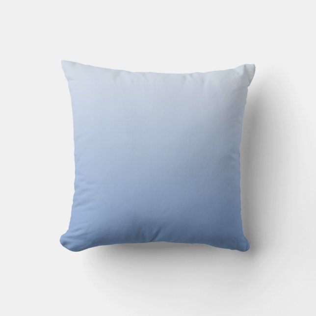 Coussin Dégradé bleu léger de la barbe-de-jardinier (Recto)
