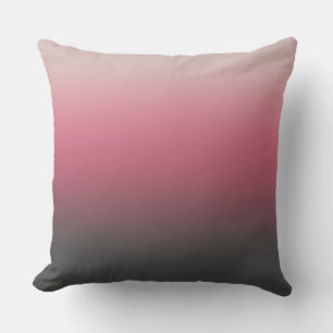 Coussin Dégradé de crème légère rose gris ombré
