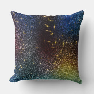 Coussin Dégradé de parties scintillant brillant avec des c