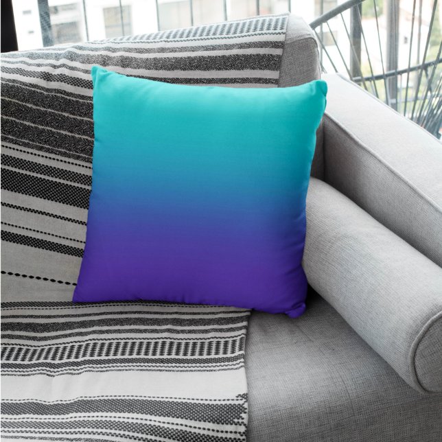 Coussin Dégradé d'eau violette (Créateur téléchargé)