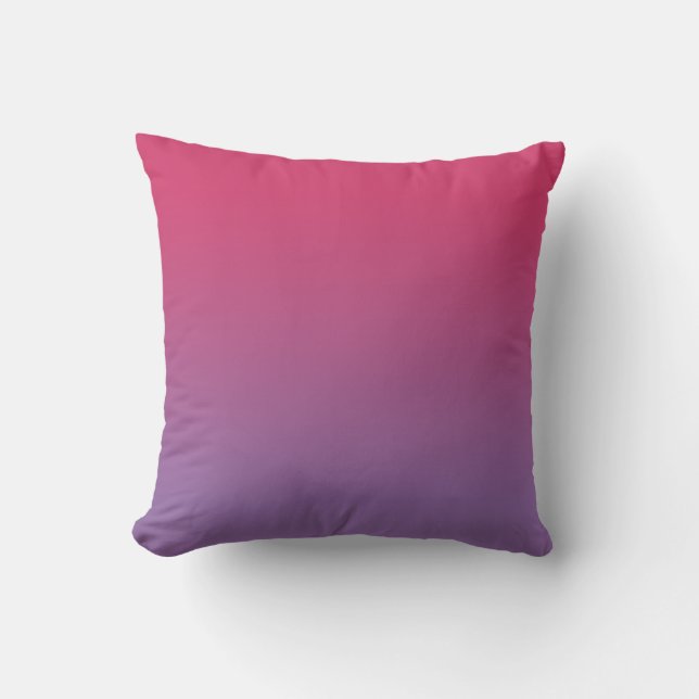 Coussin Dégradé minimal rose à violet (Recto)