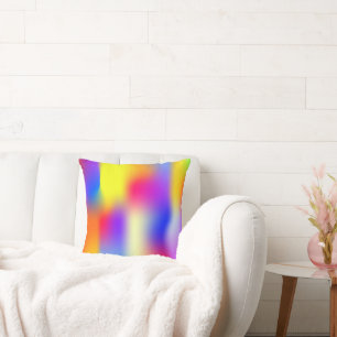 Coussin dégradé moderne Rainbow