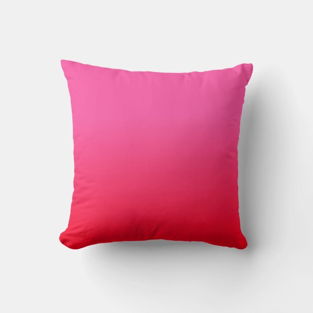 Coussin Dégradé rose et rouge (Recto)