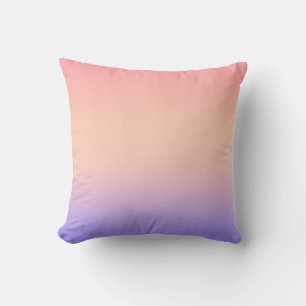Coussin Dégradé rose jaune et violet