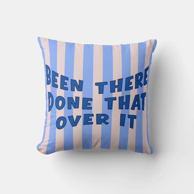 Coussin Déjà Vu, C'est Fait, C'est Fini (Recto)
