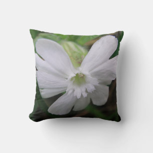 Coussin Dekokissen grosse weisse Wildblüte