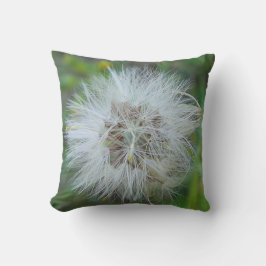 Coussin Dekokissen helle, haarige Blumenkugel